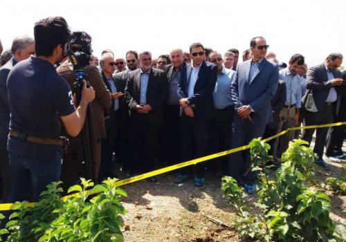 افتتاح باغ مادری و نهالستان گهربار با حضور وزیر جهاد کشاورزی در شهرستان چناران